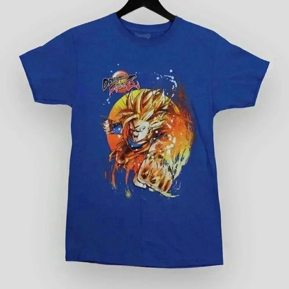 NEW! DRAGONBALL Fighterz mens blue graphic small,‎ medium t-shirt - Picture 5 of 6
